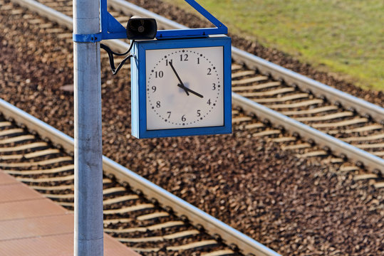 Clock at the train station.
