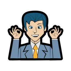 cartoon man character imagen vector illustration eps 10