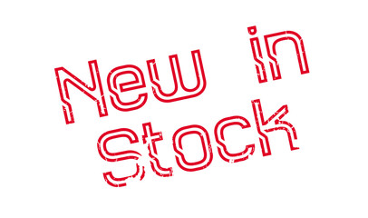 New In Stock rubber stamp. Grunge design with dust scratches. Effects can be easily removed for a clean, crisp look. Color is easily changed.