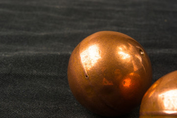 pair of copper Chinese balls Baoding