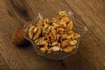Opened walnuts
