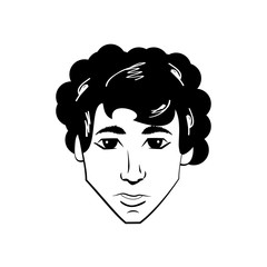 man character posture line vector illustration eps 10