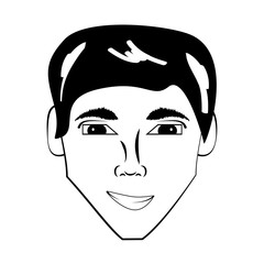 head man avatar comic vector illustration eps 10