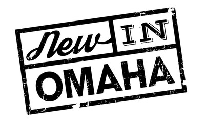 New In Omaha rubber stamp. Grunge design with dust scratches. Effects can be easily removed for a clean, crisp look. Color is easily changed. - obrazy, fototapety, plakaty