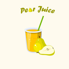 Vector pear juice