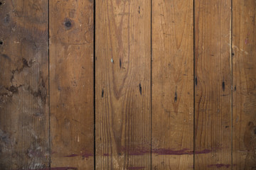 Grunge brown wooden planks texture background