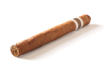 Cuban Cigar over white background