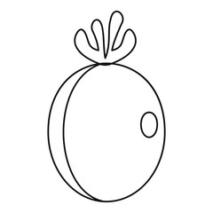 Feijoa icon, outline style