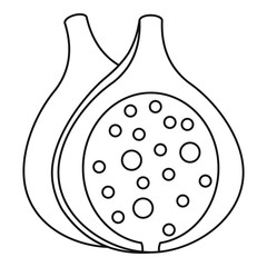 Figs icon, outline style