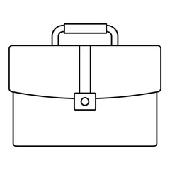 Briefcase icon, outline style