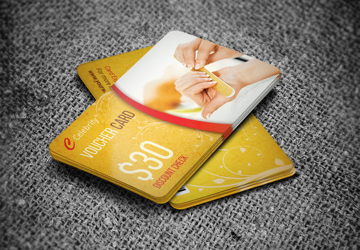 Health and Beauty Voucher Card Layout 1