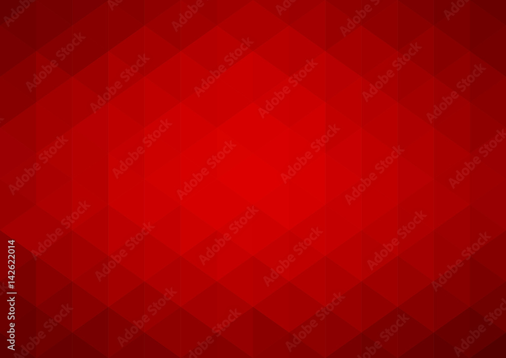 Poster abstract red geometric vector background
