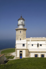 Lighthouse at Cape Machichaco, Biscay, Basque Country, Spain