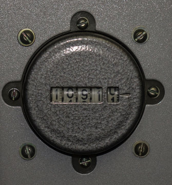 The old and vintage counter, macro