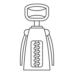 Tool for opening bottles icon, outline style