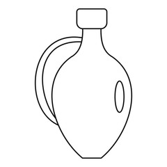 Jug for wine icon, outline style