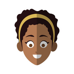 woman cartoon icon over white background. colorful design. vector illustration