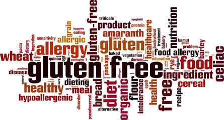 Gluten free word cloud