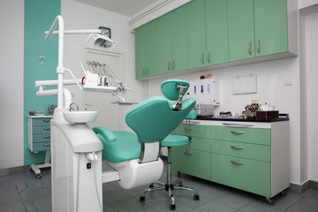 Interior of a new modern dental office