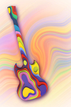 abstract guitar