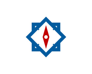 Square Compass Icon Logo Design Element