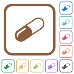 Pill simple icons