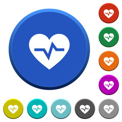 Heartbeat beveled buttons