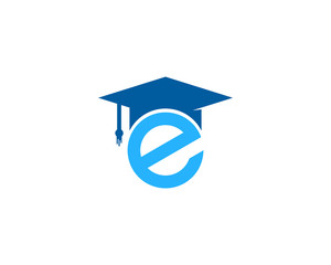 Letter E Education Icon Logo Design Element