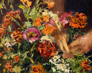 Oil painting, handmade