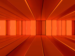 Abstract background of rows of lines. 3D rendering