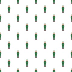 Military officer in greatcoat pattern