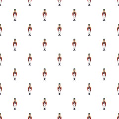 French Army soldier pattern, cartoon style