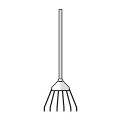 fork tool gardening equipment concept. vector illustration