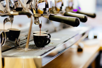 Coffee espresso from coffee espresso machine