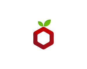 Fruit Box Icon Logo Design Element