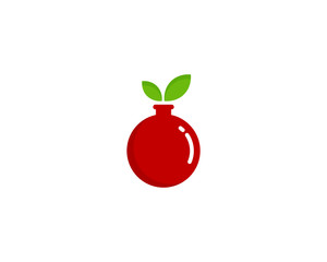Fruit Lab Icon Logo Design Element