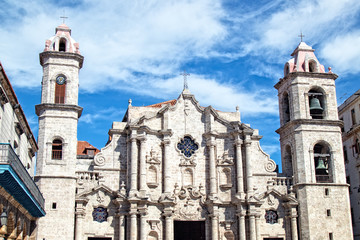 Obraz premium Cathedral of the Virgin Mary of the Immaculate Conception in Havana Cuba.
