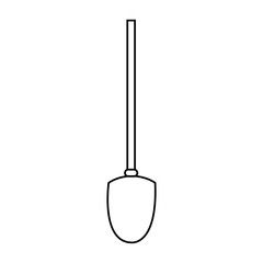 shovel gardening tools icon image vector illustration design 