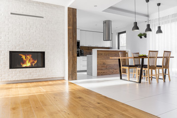 Open plan living room