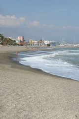 Evening stroll along beach