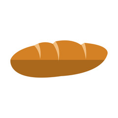 fresh bread icon over white background. colorful design. vector illustration