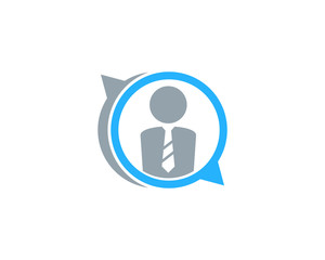 Job Forum Icon Logo Design Element