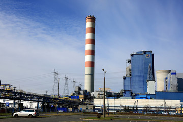 Elektrownia węglowa w Opolu. - obrazy, fototapety, plakaty