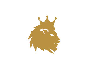 Lion King Icon Logo Design Element