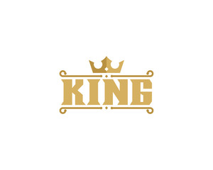 King Lettermark Icon Logo Design Element