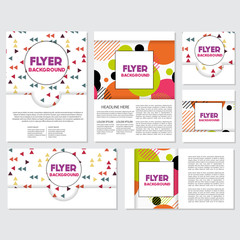 fresh background flyer style background Design Template