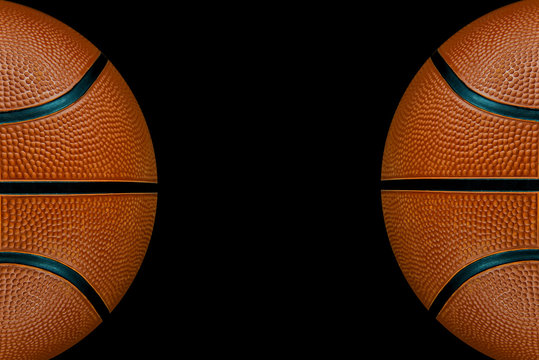 A twin basketballs background.