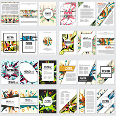 Low Poly Flyer style background Design Template