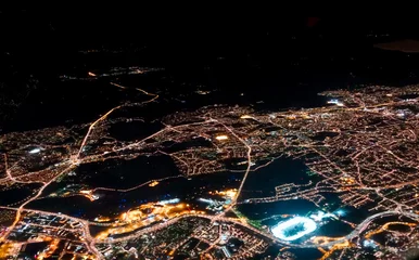 Deurstickers Stockholm van bovenaf © thomasmales