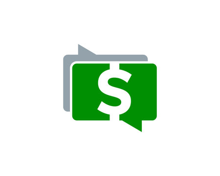 Money Talk Icon Logo Desing Element